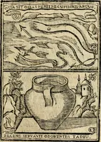 An illustration from Proverbios morales, y consejos christianos : muy provechosos para concierto, y espejo de vida, adornados de lugares, y textos de las divinas, y humanas letras : y enigmas philosoficas, naturales, y morales, con sus comentos : adornadas con trece emblemas y sus estampas mui curiosas, apropriadas à sus assuntos (1733)