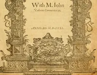 An illustration from The psalmes of David and others : with M. John Calvins commentaries (1571)
