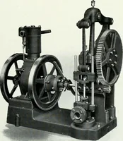 An illustration from Pumping machinery : for operation by any power : single and double acting triplex pumps for various services, deep well power working heads, artesian well cylinders, rotary and centrifugal pumps manufactured by the Deming Company, Salem, Ohio, U.S.A (1915)