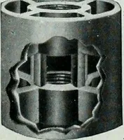 An illustration from Pumping machinery : for operation by any power : single and double acting triplex pumps for various services, deep well power working heads, artesian well cylinders, rotary and centrifugal pumps manufactured by the Deming Company, Salem, Ohio, U.S.A (1915)