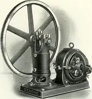 An illustration from Pumping machinery : for operation by any power : single and double acting triplex pumps for various services, deep well power working heads, artesian well cylinders, rotary and centrifugal pumps manufactured by the Deming Company, Salem, Ohio, U.S.A (1915)