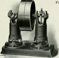 An illustration from Pumping machinery : for operation by any power : single and double acting triplex pumps for various services, deep well power working heads, artesian well cylinders, rotary and centrifugal pumps manufactured by the Deming Company, Salem, Ohio, U.S.A (1915)