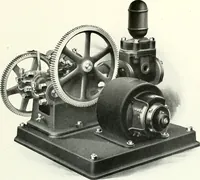 An illustration from Pumping machinery : for operation by any power : single and double acting triplex pumps for various services, deep well power working heads, artesian well cylinders, rotary and centrifugal pumps manufactured by the Deming Company, Salem, Ohio, U.S.A (1915)
