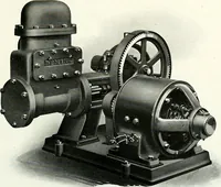 An illustration from Pumping machinery : for operation by any power : single and double acting triplex pumps for various services, deep well power working heads, artesian well cylinders, rotary and centrifugal pumps manufactured by the Deming Company, Salem, Ohio, U.S.A (1915)