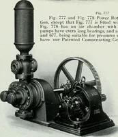 An illustration from Pumping machinery : for operation by any power : single and double acting triplex pumps for various services, deep well power working heads, artesian well cylinders, rotary and centrifugal pumps manufactured by the Deming Company, Salem, Ohio, U.S.A (1915)