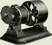 An illustration from Pumping machinery : for operation by any power : single and double acting triplex pumps for various services, deep well power working heads, artesian well cylinders, rotary and centrifugal pumps manufactured by the Deming Company, Salem, Ohio, U.S.A (1915)