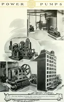 An illustration from Pumping machinery : for operation by any power : single and double acting triplex pumps for various services, deep well power working heads, artesian well cylinders, rotary and centrifugal pumps manufactured by the Deming Company, Salem, Ohio, U.S.A (1915)