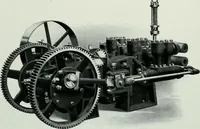 An illustration from Pumping machinery : for operation by any power : single and double acting triplex pumps for various services, deep well power working heads, artesian well cylinders, rotary and centrifugal pumps manufactured by the Deming Company, Salem, Ohio, U.S.A (1915)