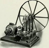 An illustration from Pumping machinery : for operation by any power : single and double acting triplex pumps for various services, deep well power working heads, artesian well cylinders, rotary and centrifugal pumps manufactured by the Deming Company, Salem, Ohio, U.S.A (1915)