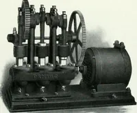An illustration from Pumping machinery : for operation by any power : single and double acting triplex pumps for various services, deep well power working heads, artesian well cylinders, rotary and centrifugal pumps manufactured by the Deming Company, Salem, Ohio, U.S.A (1915)