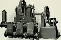An illustration from Pumping machinery : for operation by any power : single and double acting triplex pumps for various services, deep well power working heads, artesian well cylinders, rotary and centrifugal pumps manufactured by the Deming Company, Salem, Ohio, U.S.A (1915)