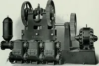 An illustration from Pumping machinery : for operation by any power : single and double acting triplex pumps for various services, deep well power working heads, artesian well cylinders, rotary and centrifugal pumps manufactured by the Deming Company, Salem, Ohio, U.S.A (1915)