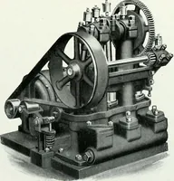 An illustration from Pumping machinery : for operation by any power : single and double acting triplex pumps for various services, deep well power working heads, artesian well cylinders, rotary and centrifugal pumps manufactured by the Deming Company, Salem, Ohio, U.S.A (1915)