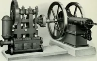 An illustration from Pumping machinery : for operation by any power : single and double acting triplex pumps for various services, deep well power working heads, artesian well cylinders, rotary and centrifugal pumps manufactured by the Deming Company, Salem, Ohio, U.S.A (1915)