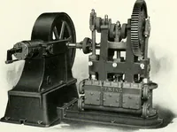 An illustration from Pumping machinery : for operation by any power : single and double acting triplex pumps for various services, deep well power working heads, artesian well cylinders, rotary and centrifugal pumps manufactured by the Deming Company, Salem, Ohio, U.S.A (1915)