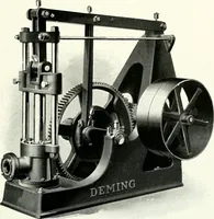 Picture 101 of 201 from Pumping machinery : for operation by any power : single and double acting triplex pumps for various services, deep well power working heads, artesian well cylinders, rotary and centrifugal pumps manufactured by the Deming Company, Salem, Ohio, U.S.A (1915), leaf 96