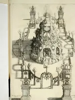 An illustration from Racconto delle pvbliche allegrezze fatte dalla citta di Milano alli iv. febraro MDCXXX. per la felice nascita del sereniss. primogenito di Spagna Baldasar Carlo Dominico (1630)