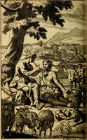 An illustration from P. Virgilii Maronis Opera in tres tomos divisa : cum integris notis Servii, Philargyrii, nec non J. Pierii variis lectionibus, & selectissimis plerisque commentariis Donati, Probi, Nannii, Sabini, Germani, Cerdæ, Taubmanni, & aliorum (1680)