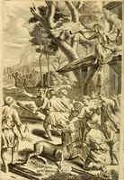 An illustration from P. Virgilii Maronis Opera in tres tomos divisa : cum integris notis Servii, Philargyrii, nec non J. Pierii variis lectionibus, & selectissimis plerisque commentariis Donati, Probi, Nannii, Sabini, Germani, Cerdæ, Taubmanni, & aliorum (1680)
