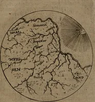 An illustration from Pyramis, oder, Sinnreiche Ehren-Seule : mit hieroglyphischen politico-mystico Sinn-Bildern, zu unterthänigsten Ehren und Glückwünschung der durchlauchtigisten und gnädigisten neuen Chur-Fürstlichen Herrschafft und Regierung Johan[n] Georg des Dritten, Churfürsten von Sachsen (1681)