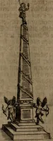 An illustration from Pyramis, oder, Sinnreiche Ehren-Seule : mit hieroglyphischen politico-mystico Sinn-Bildern, zu unterthänigsten Ehren und Glückwünschung der durchlauchtigisten und gnädigisten neuen Chur-Fürstlichen Herrschafft und Regierung Johan[n] Georg des Dritten, Churfürsten von Sachsen (1681)