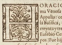 An illustration from Q. Horacio Flacco ... Sus obras con la declaracion magistral en lengua castellana (1599)