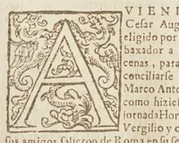 An illustration from Q. Horacio Flacco ... Sus obras con la declaracion magistral en lengua castellana (1599)