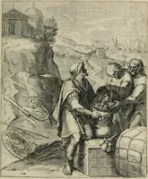 Picture 51 of 103 from Q. HoratI Flacci Emblemata : imaginibus in aes incisis, notisq[ue] illustrata (1607), leaf 104
