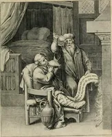 Picture 54 of 103 from Q. HoratI Flacci Emblemata : imaginibus in aes incisis, notisq[ue] illustrata (1607), leaf 110