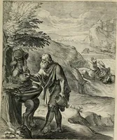 An illustration from Q. HoratI Flacci Emblemata : imaginibus in aes incisis, notisq[ue] illustrata (1607)