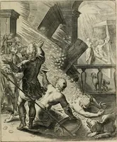 An illustration from Q. HoratI Flacci Emblemata : imaginibus in aes incisis, notisq[ue] illustrata (1607)