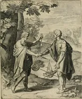 An illustration from Q. HoratI Flacci Emblemata : imaginibus in aes incisis, notisq[ue] illustrata (1607)