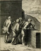 Picture 71 of 103 from Q. HoratI Flacci Emblemata : imaginibus in aes incisis, notisq[ue] illustrata (1607), leaf 144