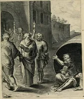 An illustration from Q. HoratI Flacci Emblemata : imaginibus in aes incisis, notisq[ue] illustrata (1607)