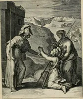 An illustration from Q. HoratI Flacci Emblemata : imaginibus in aes incisis, notisq[ue] illustrata (1607)