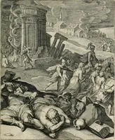 An illustration from Q. HoratI Flacci Emblemata : imaginibus in aes incisis, notisq[ue] illustrata (1607)