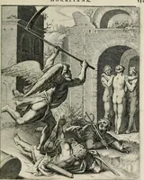 An illustration from Q. HoratI Flacci Emblemata : imaginibus in aes incisis, notisq[ue] illustrata (1607)