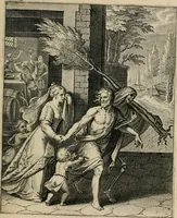An illustration from Q. HoratI Flacci Emblemata : imaginibus in aes incisis, notisq[ue] illustrata (1607)