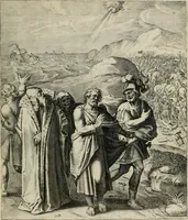 An illustration from Q. HoratI Flacci Emblemata : imaginibus in aes incisis, notisq[ue] illustrata (1607)