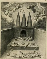 An illustration from Q. HoratI Flacci Emblemata : imaginibus in aes incisis, notisq[ue] illustrata (1607)