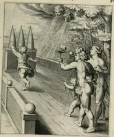 An illustration from Q. HoratI Flacci Emblemata : imaginibus in aes incisis, notisq[ue] illustrata (1607)