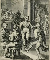 An illustration from Q. HoratI Flacci Emblemata : imaginibus in aes incisis, notisq[ue] illustrata (1607)