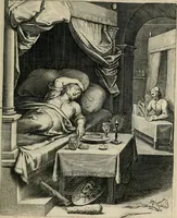 An illustration from Q. HoratI Flacci Emblemata : imaginibus in aes incisis, notisq[ue] illustrata (1607)