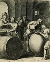 Picture 23 of 103 from Q. HoratI Flacci Emblemata : imaginibus in aes incisis, notisq[ue] illustrata (1607), leaf 48