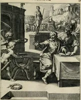 An illustration from Q. HoratI Flacci Emblemata : imaginibus in aes incisis, notisq[ue] illustrata (1607)