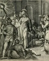 An illustration from Q. HoratI Flacci Emblemata : imaginibus in aes incisis, notisq[ue] illustrata (1607)