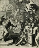 Picture 34 of 103 from Q. HoratI Flacci Emblemata : imaginibus in aes incisis, notisq[ue] illustrata (1607), leaf 70