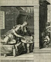 Picture 37 of 103 from Q. HoratI Flacci Emblemata : imaginibus in aes incisis, notisq[ue] illustrata (1607), leaf 76