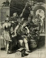 Picture 45 of 103 from Q. HoratI Flacci Emblemata : imaginibus in aes incisis, notisq[ue] illustrata (1607), leaf 92