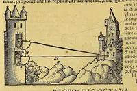 An illustration from Quadrans Apiani astronomicus et iam recens inuentus et nunc primum editus. : Huic adiuncta sunt [et] alia intrumenta obseruatoria perinde noua . (1532)